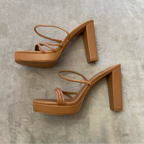 Jeffrey Campbell Tan Strappy Heels - Picture 5 of 7